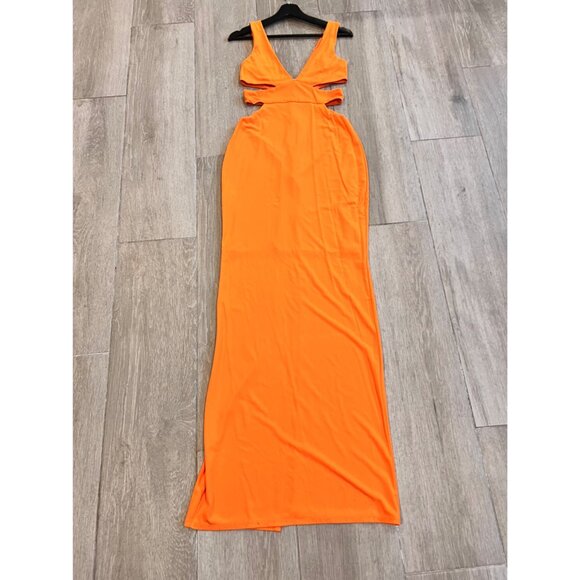 Ramy Brook Cara Cutout Column Gown Orange maxi dress size 6 - Picture 11 of 11
